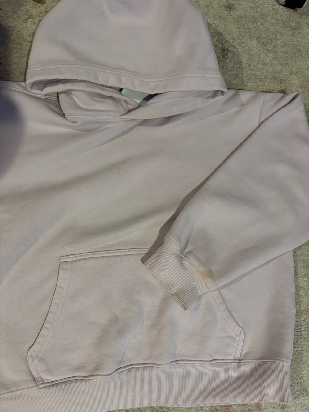 Aritzia Light Pink Hoodie Sweatshirt